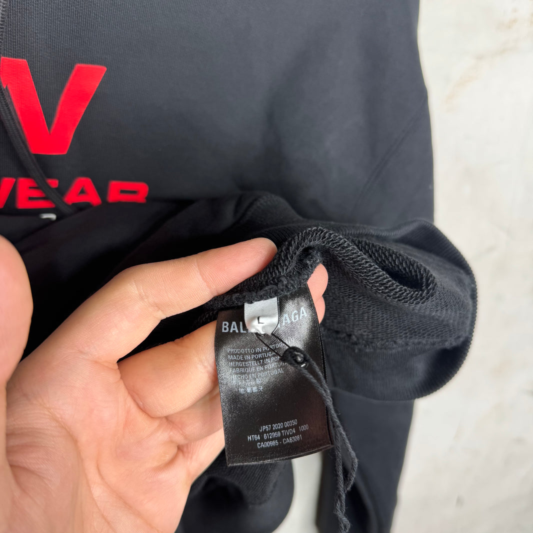 Balenciaga Gym Wear Shrunken Hoodie