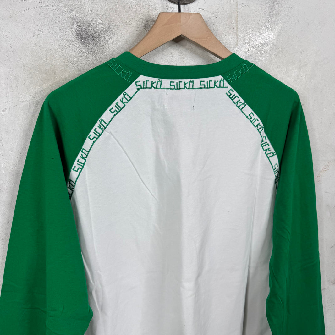 Sicko Embroidered Trim Raglan Shirt