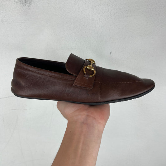 Gucci Chestnut Horsebit Loafers