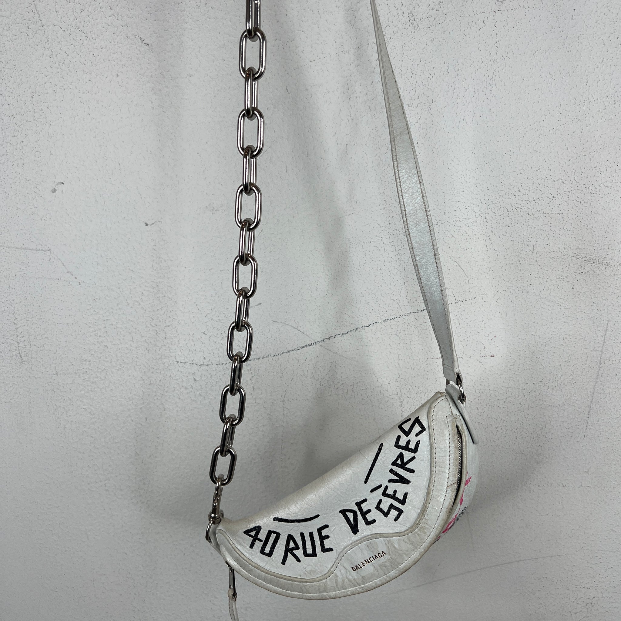 Balenicaga Graffiti Side Bag