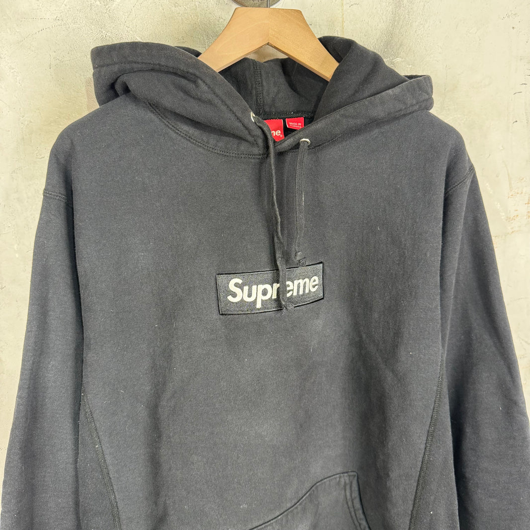 Supreme Black Box Logo Hoodie