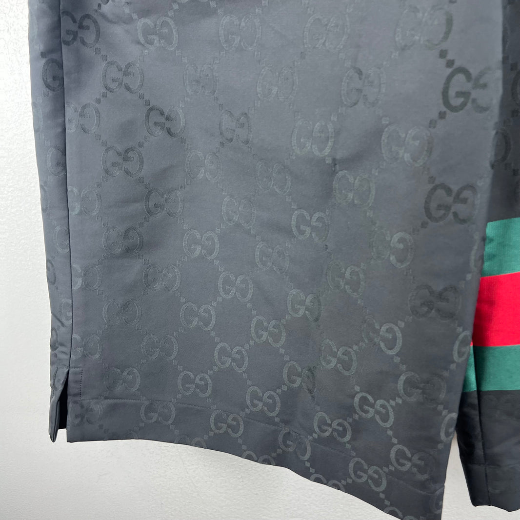 Gucci Monogram Jacquard Long Nylon Shorts