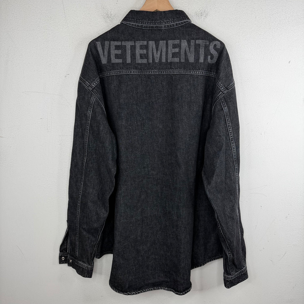 Vetements Denim Snap Button Jacket