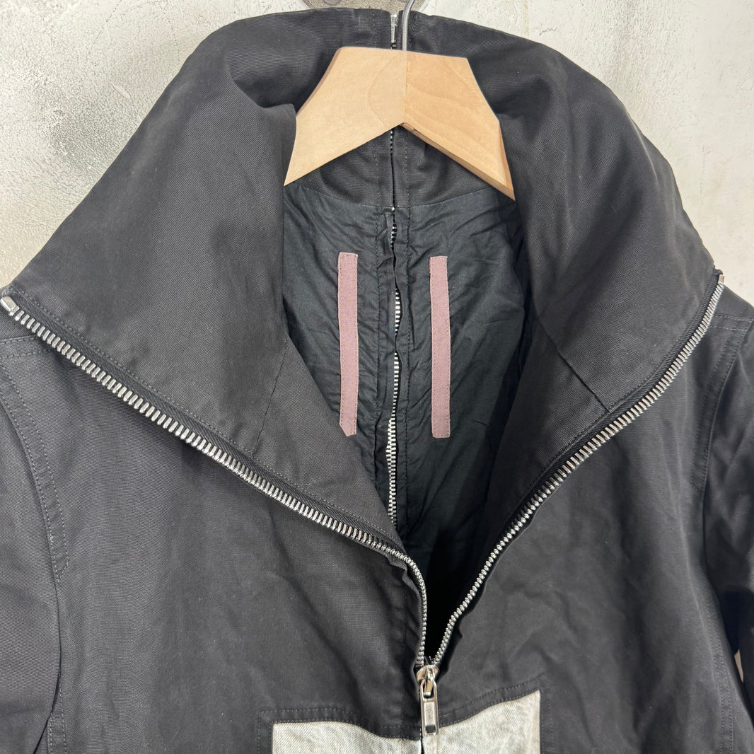 DRKSHDW Waxed Denim Patch Jacket