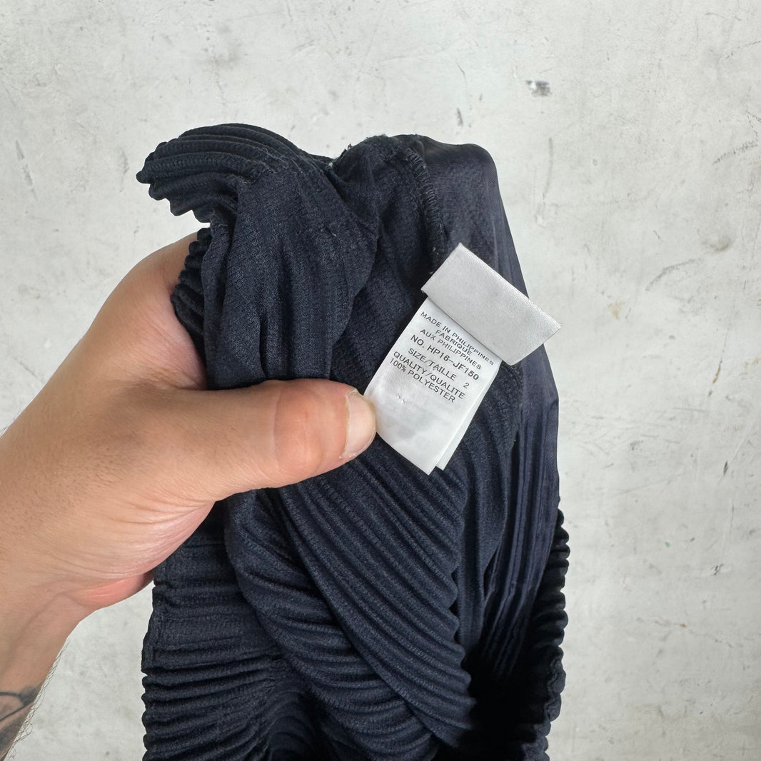 Issey Miyake Dark Navy Pleated Trousers