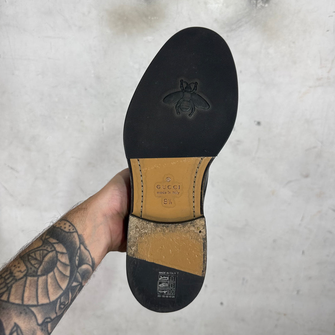 Gucci Striped Cuff Derbys
