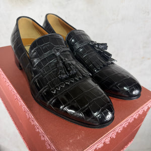 Gucci Croc Tasseled Loafers DS