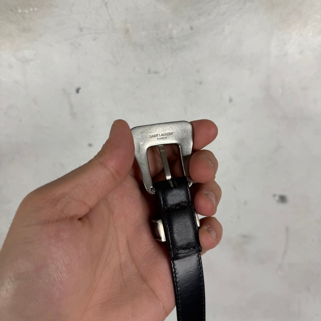 Saint Laurent Thin Western Style Belt