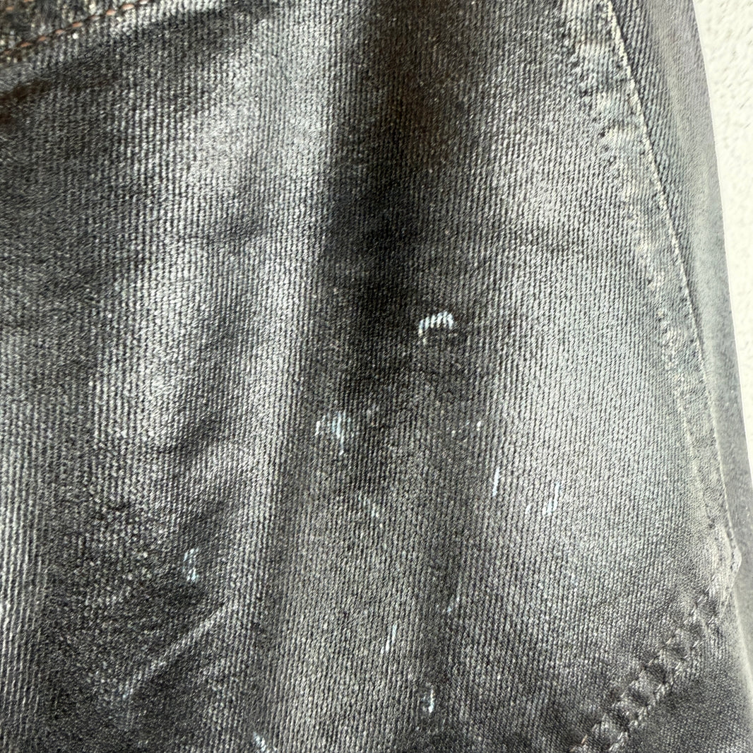 Acne Studios 2021M Charcoal Waxed Denim Jeans