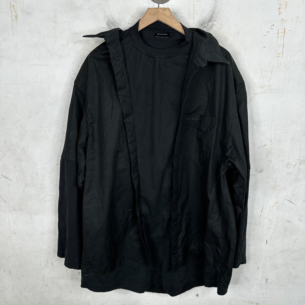 Balenciaga Trompe Layered Overshirt