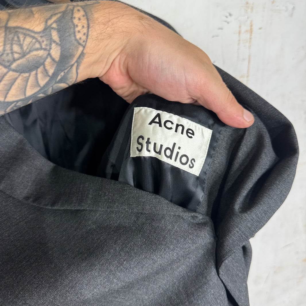 Acne Studios Grey Wool 2 Piece Suit