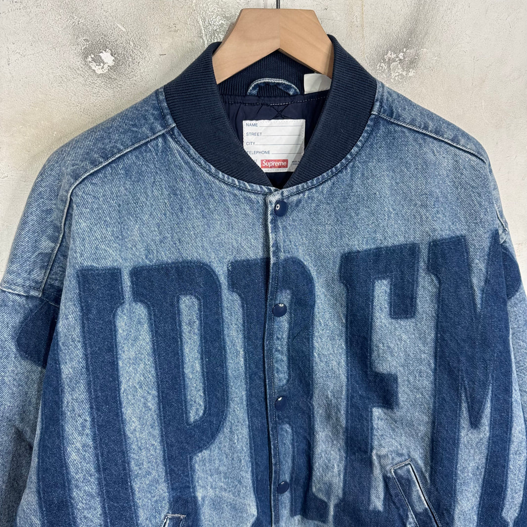 Supreme Knockout Blue Denim Bomber