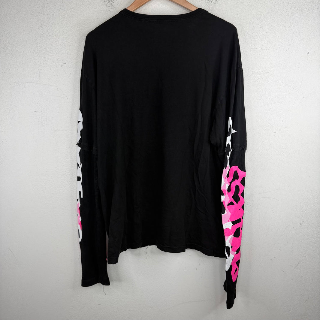 Endless Denim Black/Pink Thermal T-Shirt