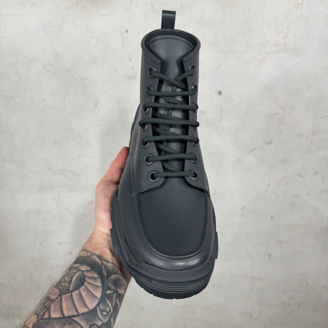 Dior Rubber Lace Up Boots