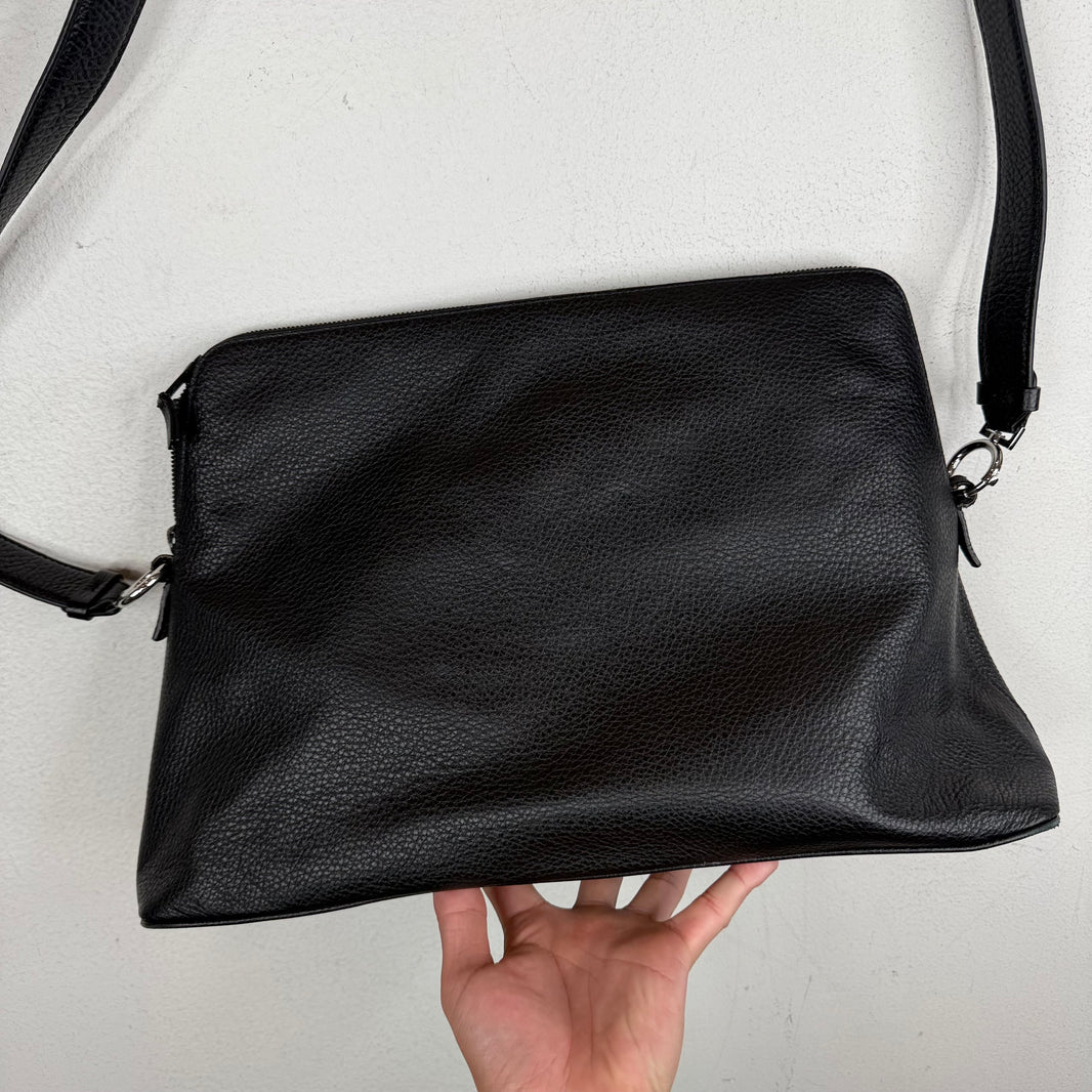 Margiela Black Leather Side Bag