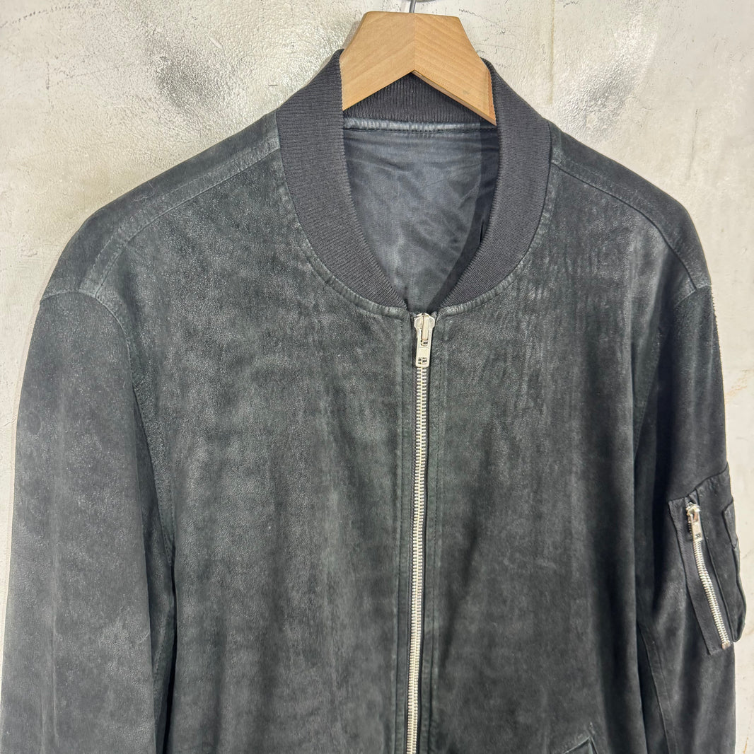 Rick Owens 14' Blistered Leather Jacket