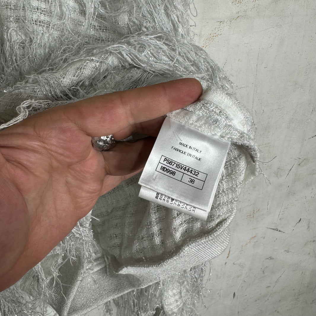 Chanel 18' Tweed Fringed Sweater