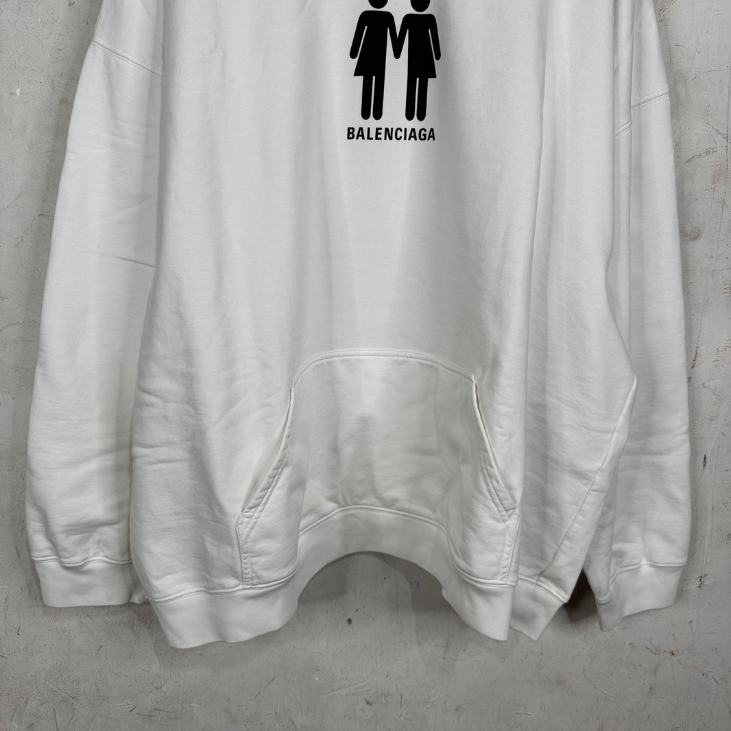 Balenciaga White Pride Hoodie