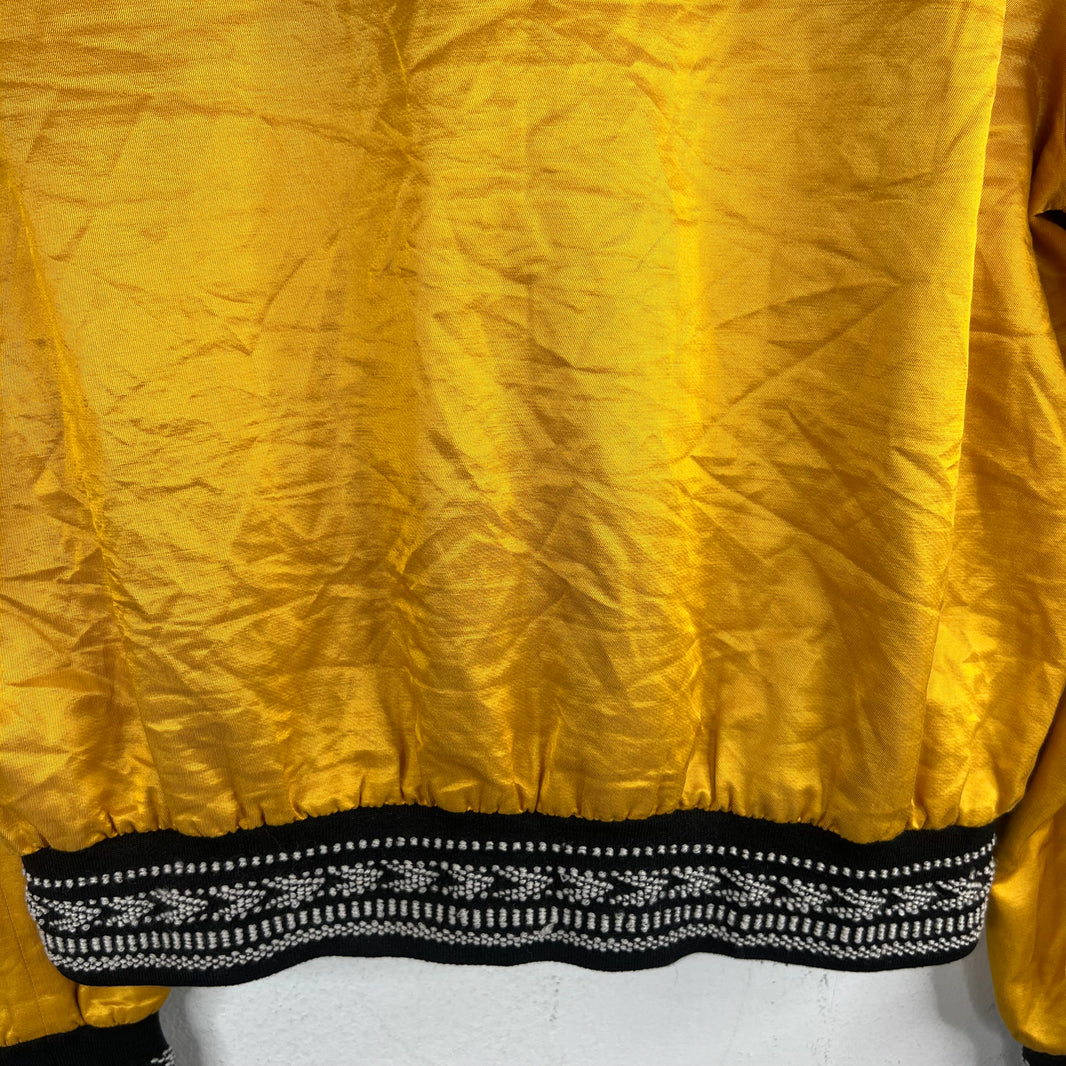 Saint Laurent Yellow Embroidered Teddy Jacket