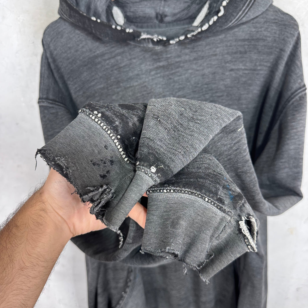 Vintage Thrased Nike Logo Hoodie