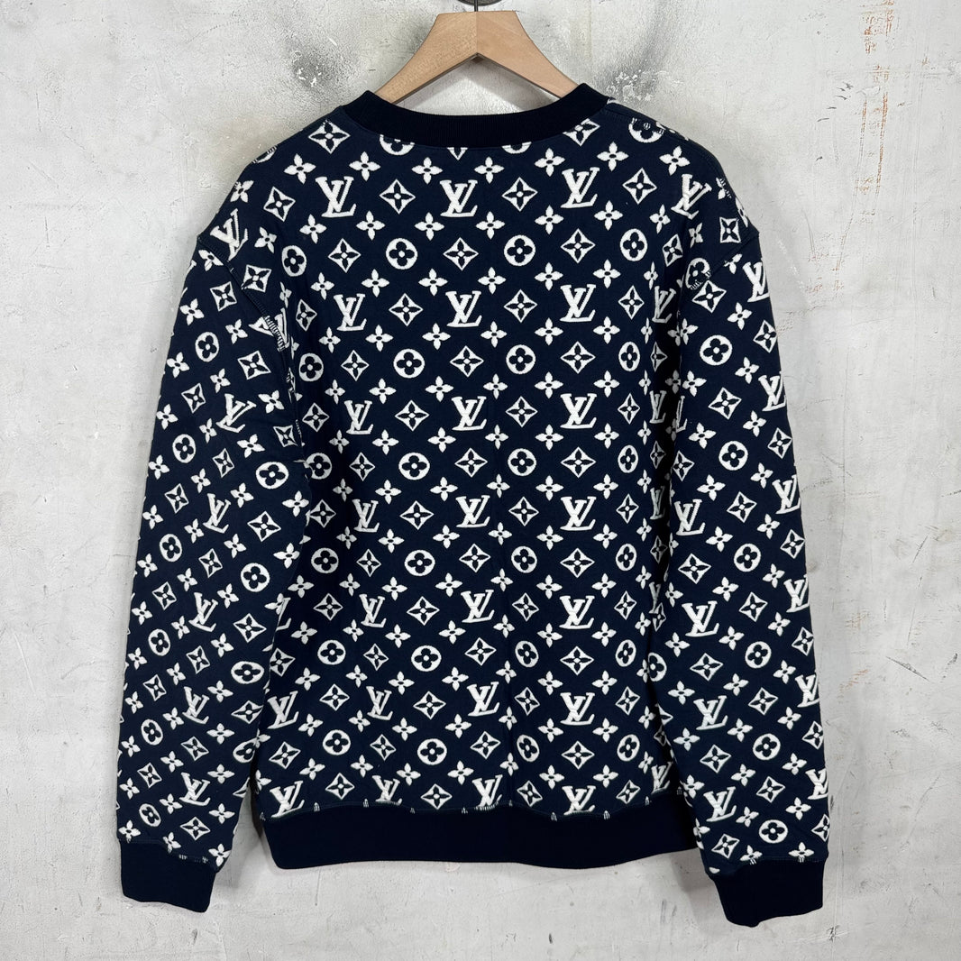 Louis Vuitton Navy Monogram Sweater