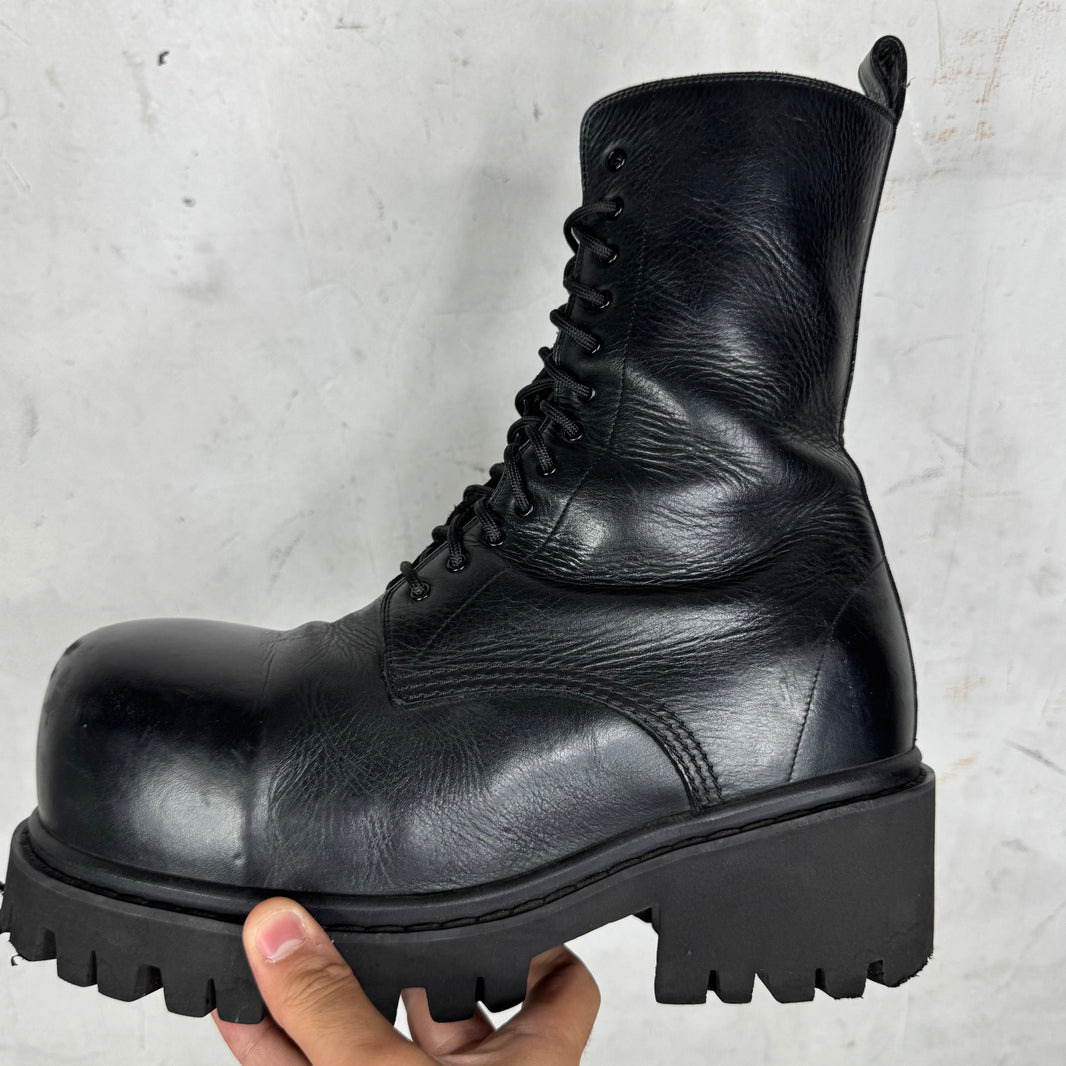 Balenciaga Leather Stomper Boots