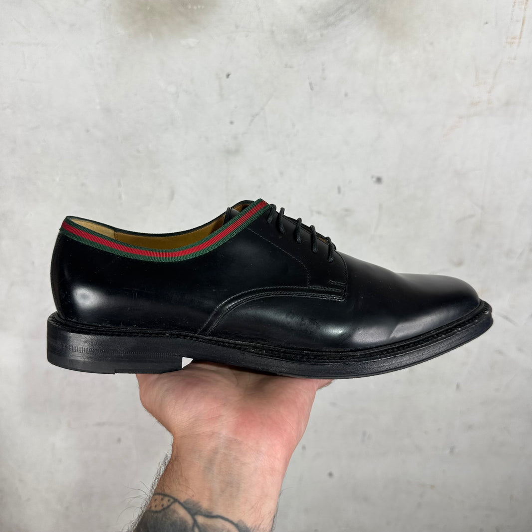 Gucci Striped Cuff Derbys