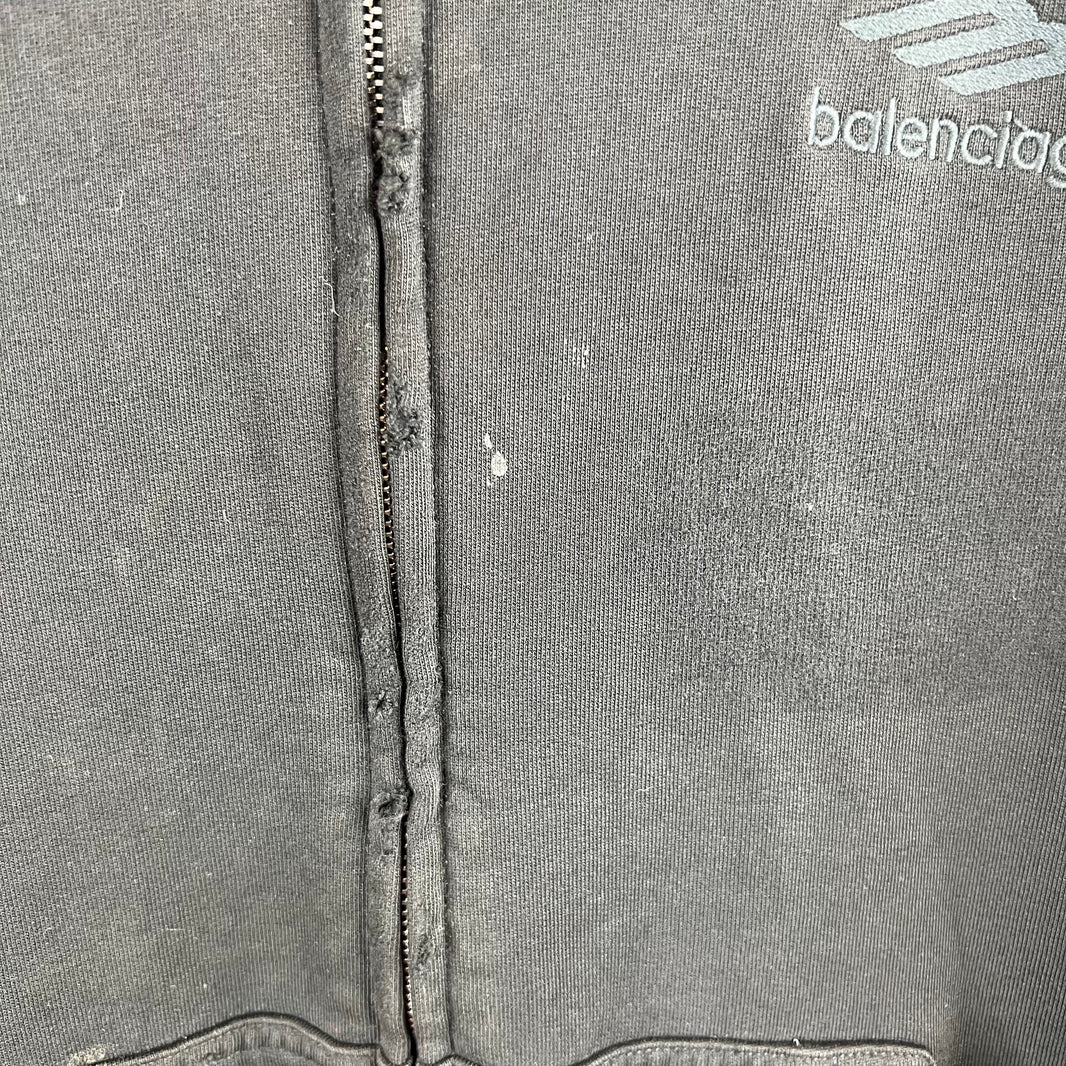 Balenciaga Heavy Metal Zip-Up Hoodie