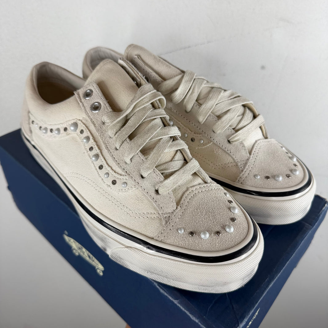 Vans White Pearlized Style 36 Sneakers
