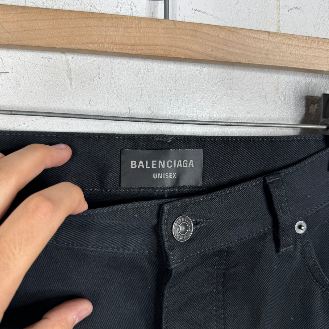 Balenciaga Baggy Black Jeans
