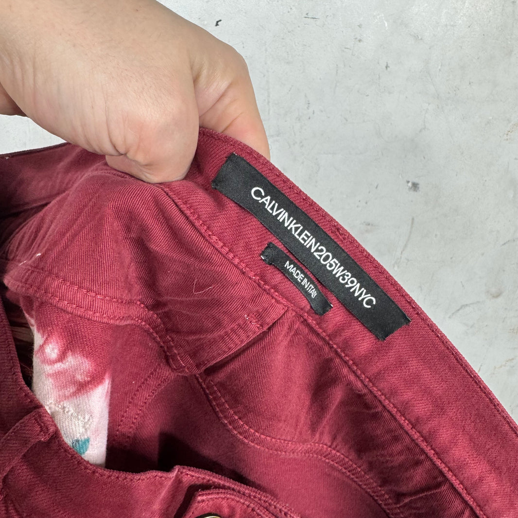 Calvin Klein 205W39NYC Red Tie-Dye Jeans