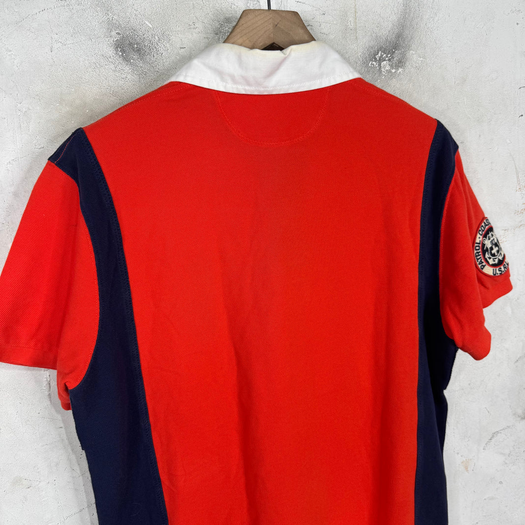 Ralph Lauren Orange Stencil Rescue Crest Pony Polo