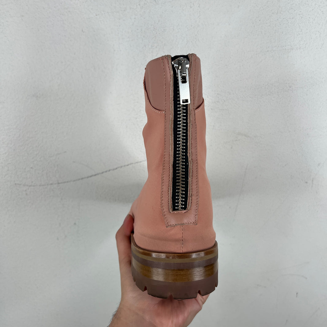 424 Camel Suede Pink Boots