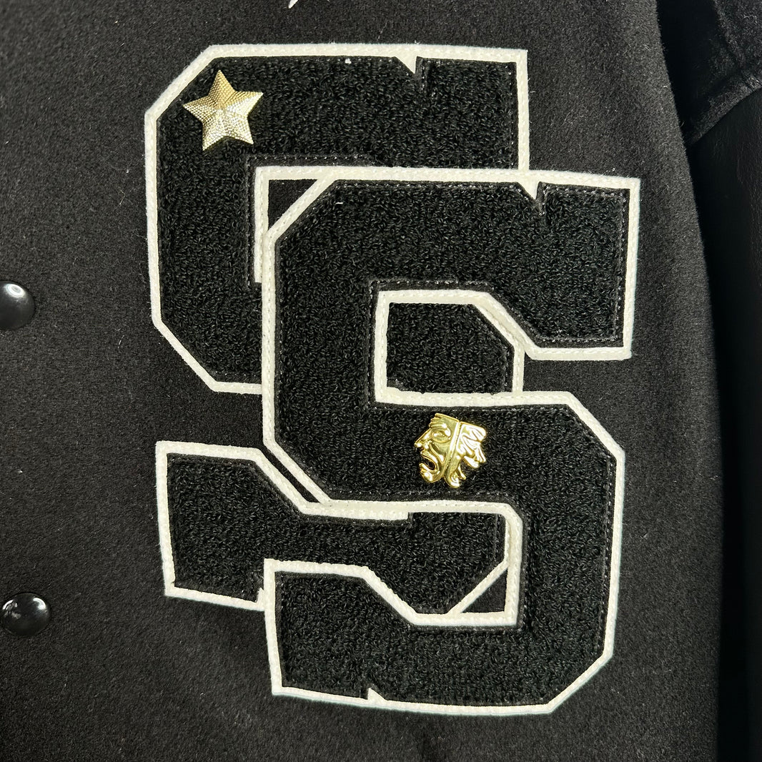 Supreme Black Tiger Varsity Jacket
