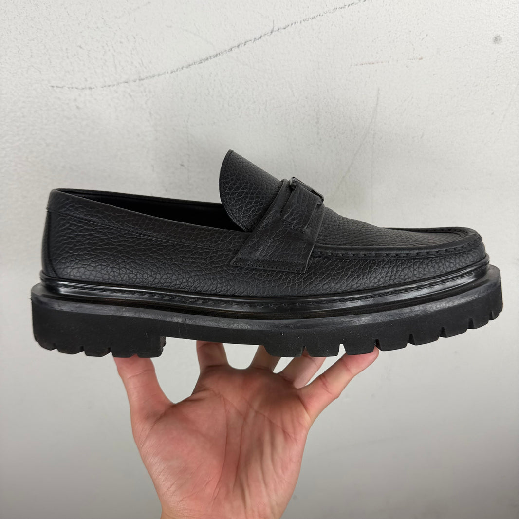 Louis Vuitton Tumbled Leather Loafers