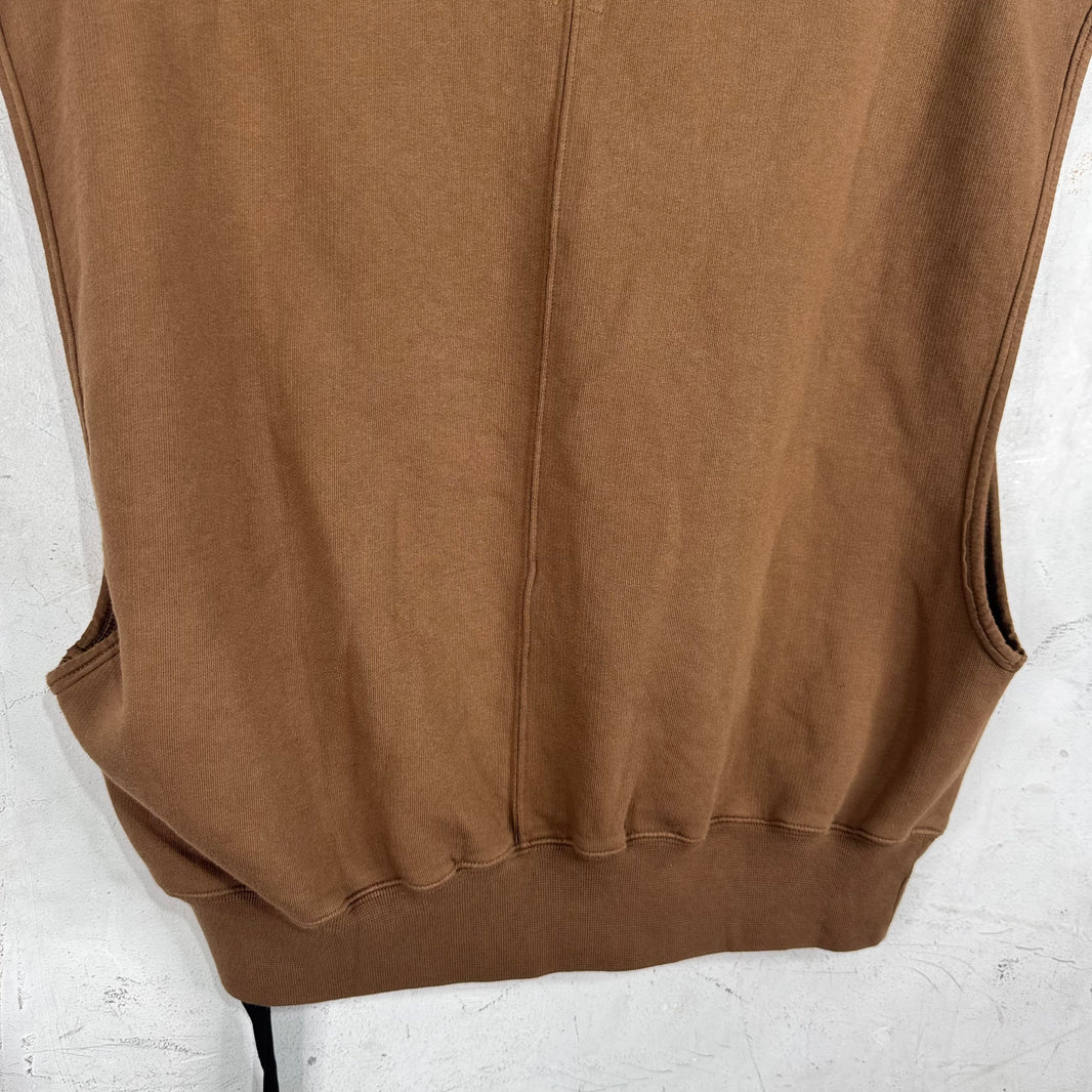 DRKSHDW Brown Sleeveless Vest