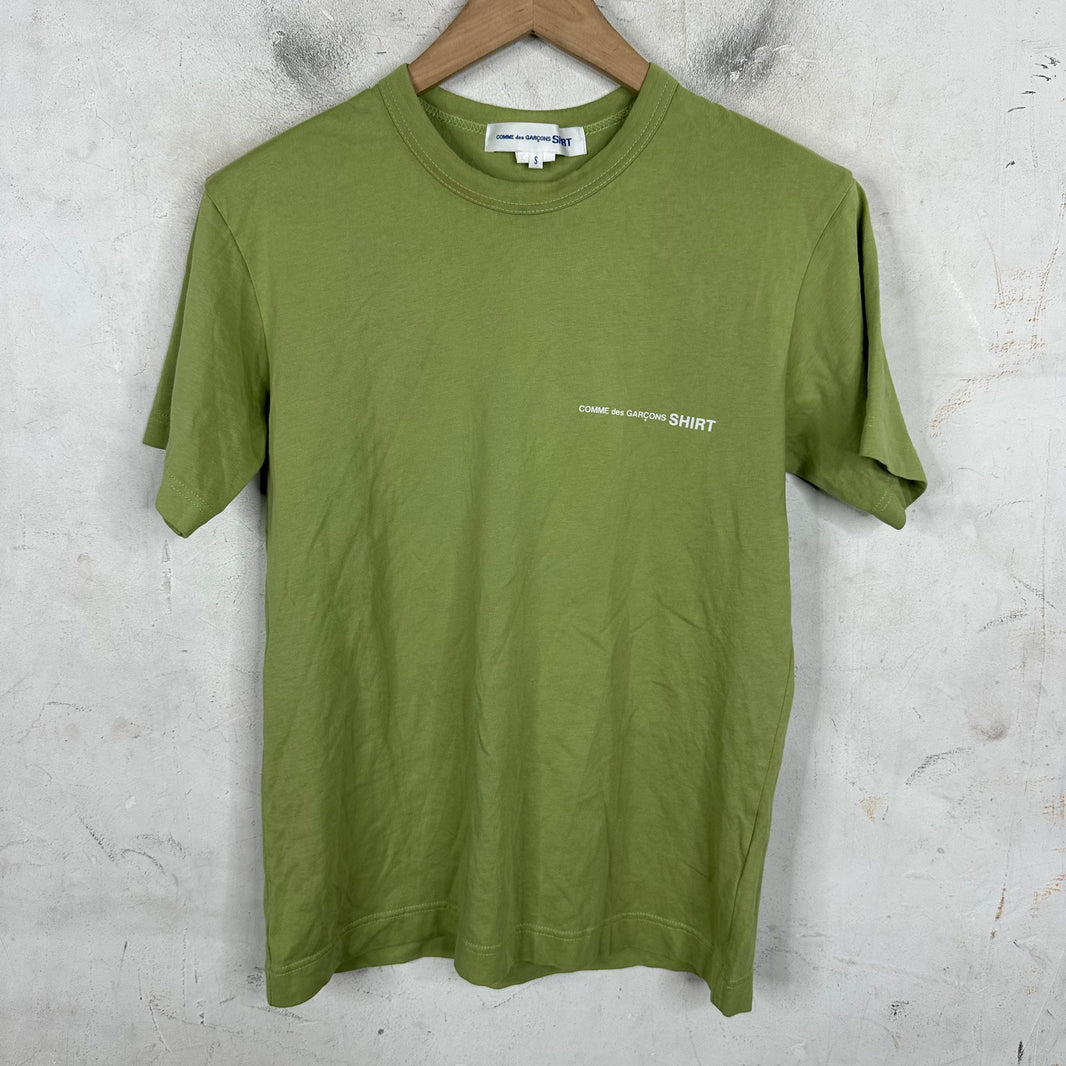 CDG Shirt Small Logo Green T-Shirt