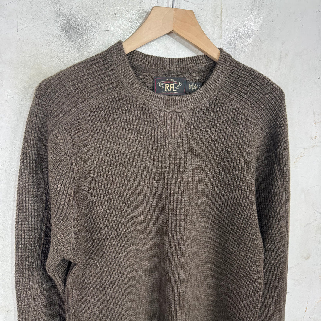 RRL Brown Heavy Knit Sweater