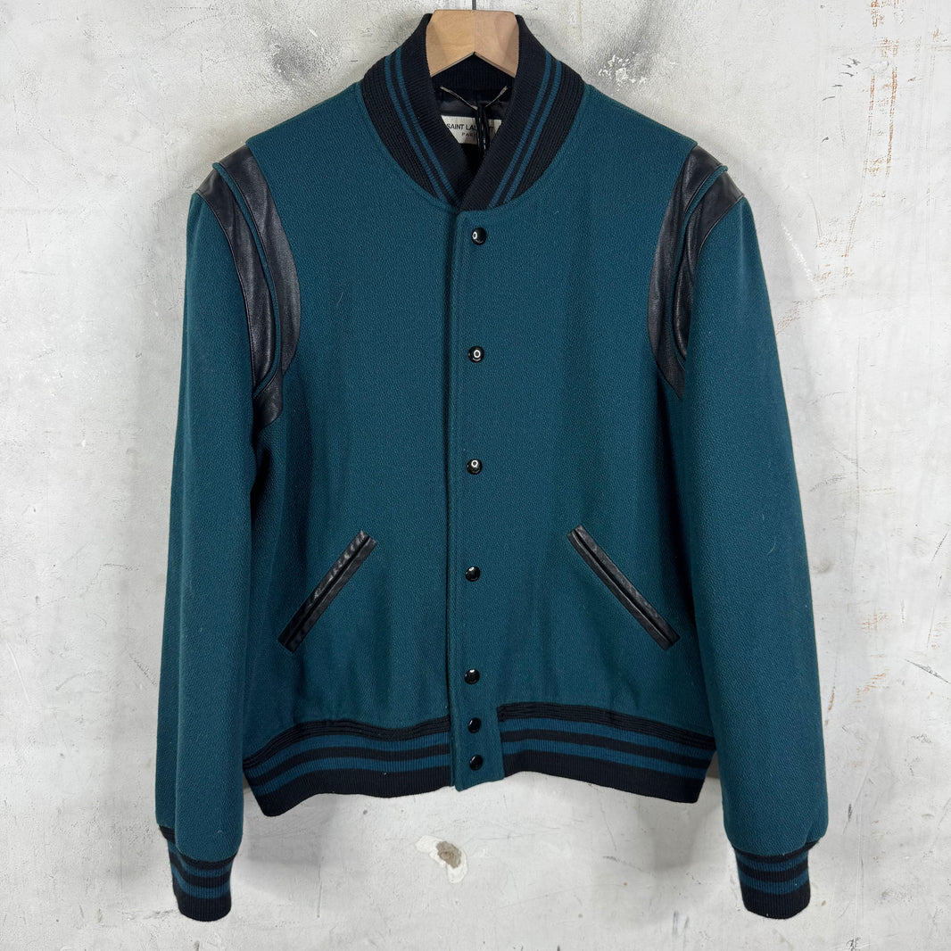 Saint Laurent Green/Black Teddy Jacket