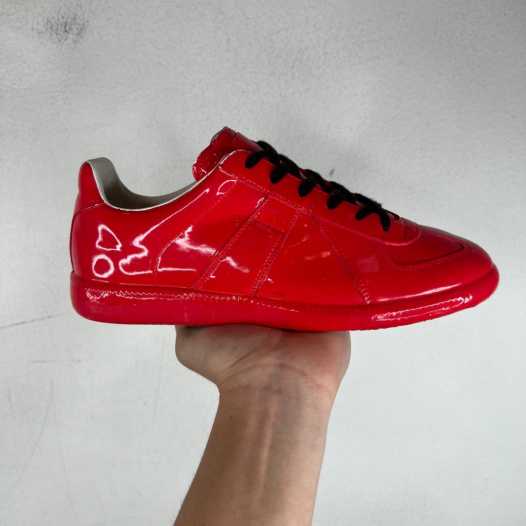 Margiela Red Patent Leather Replica Sneakers