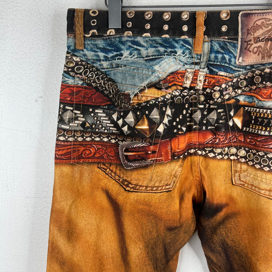 Acne Studios Belted Trompe Jeans