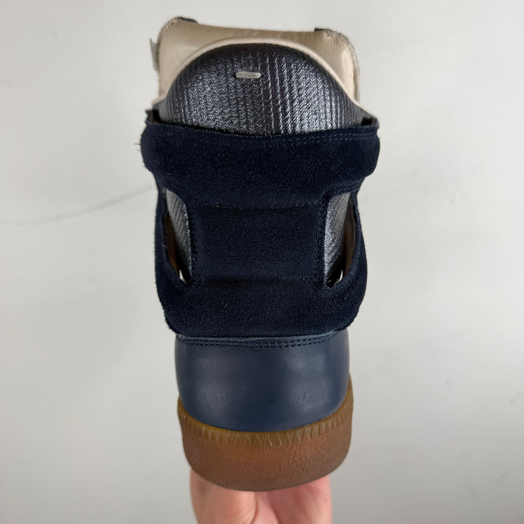 Margiela Navy Hi-Top Line 22 Sneakers