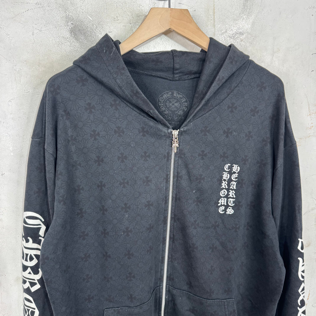 Chrome Hearts Monogram Plus Zip Hoodie