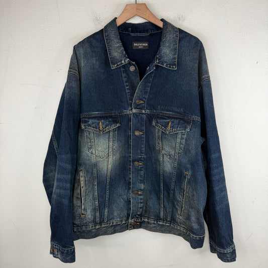 Balenciaga Dark Washed Denim Jacket