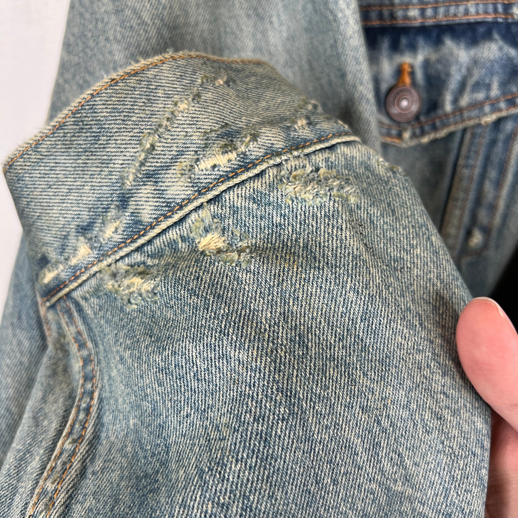 Balenciaga Waxed Trucker Jacket