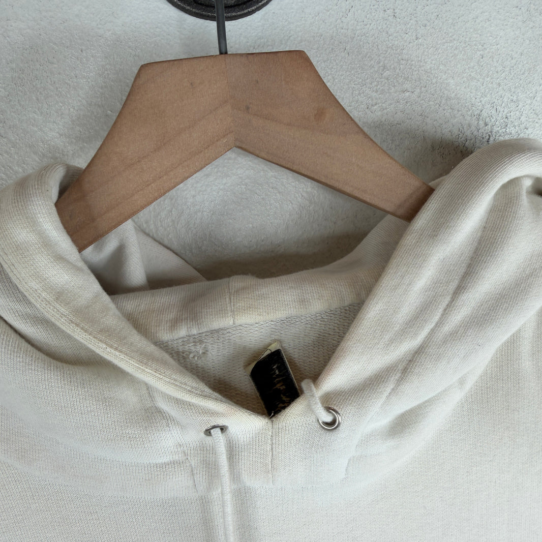 Saint Laurent Small Logo White Hoodie