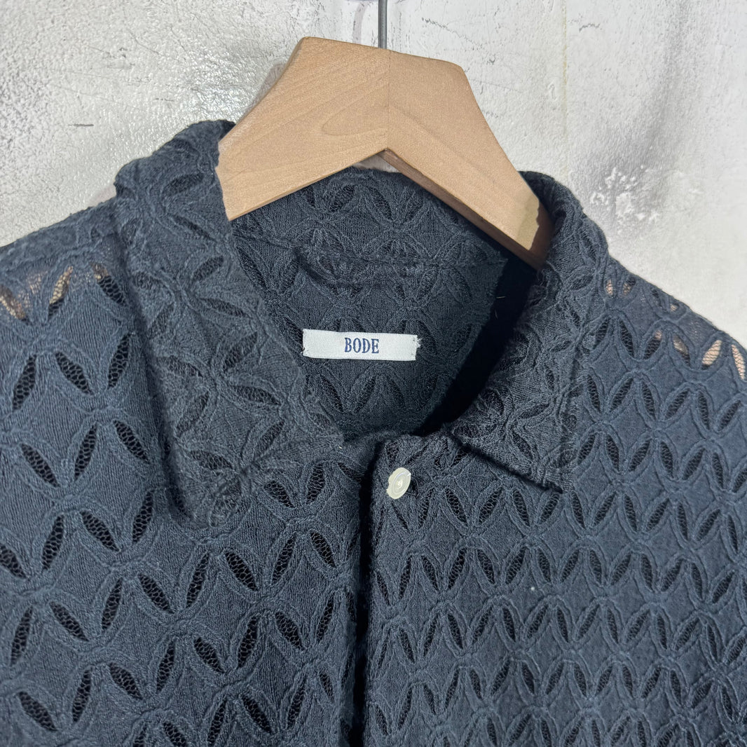Bode Black Lace Shirt