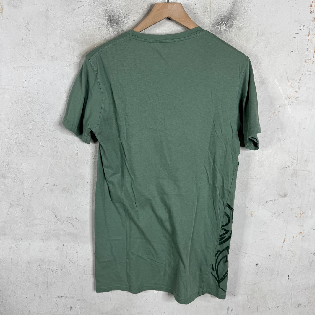 Balmain Green Eagle Crested T-Shirt