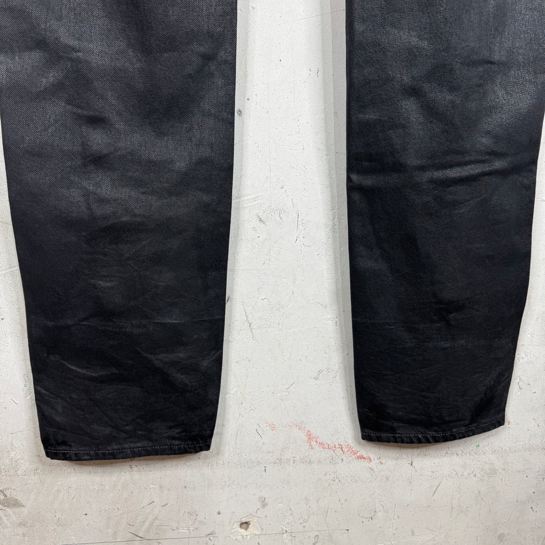 Rick Owens Waxed Banana Bolan Jeans
