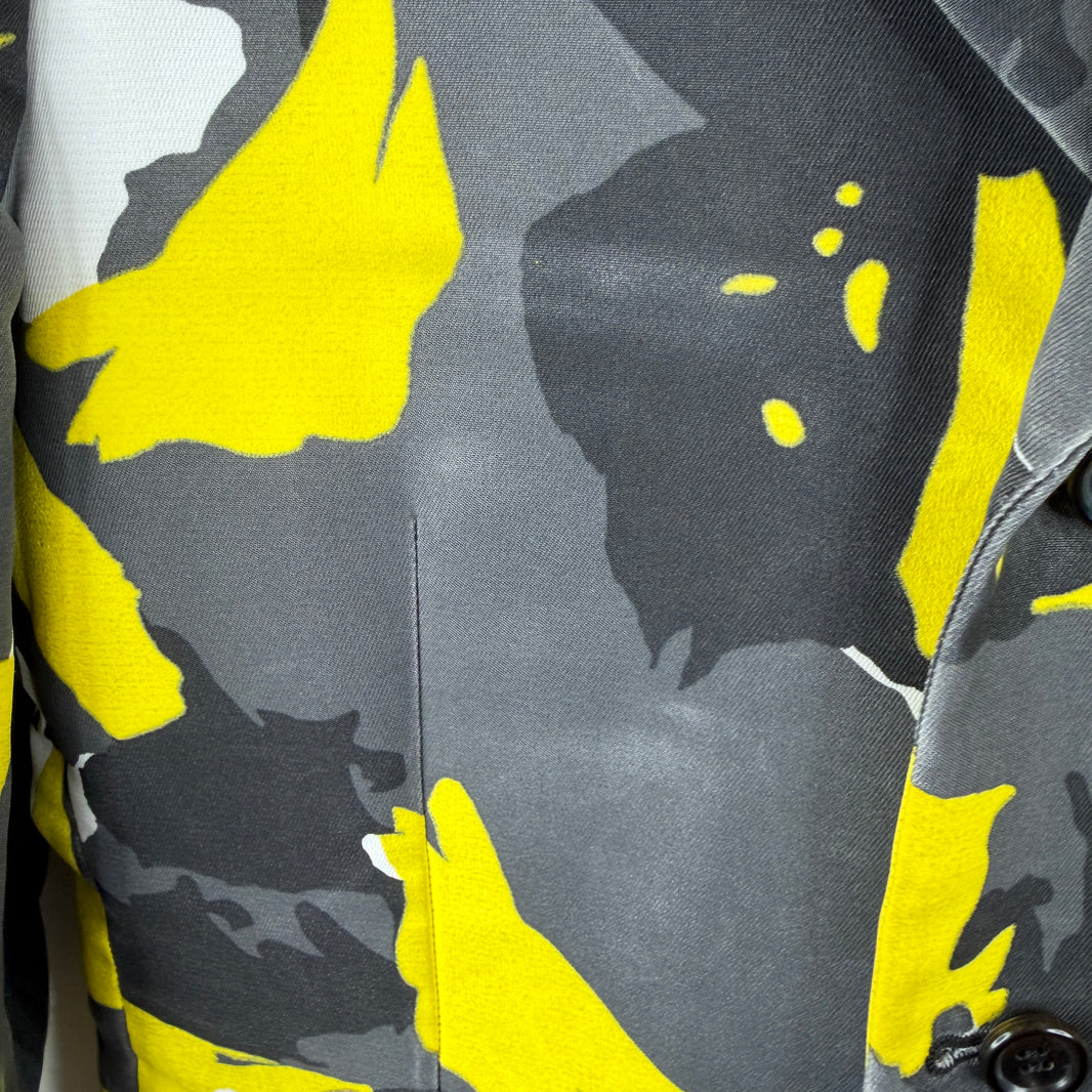 CDG Homme Plus Yellow Camo Car Mold Blazer